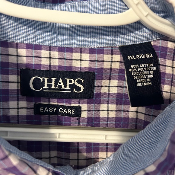3XL CHAPS Button Down SS Shirt - Picture 2 of 3